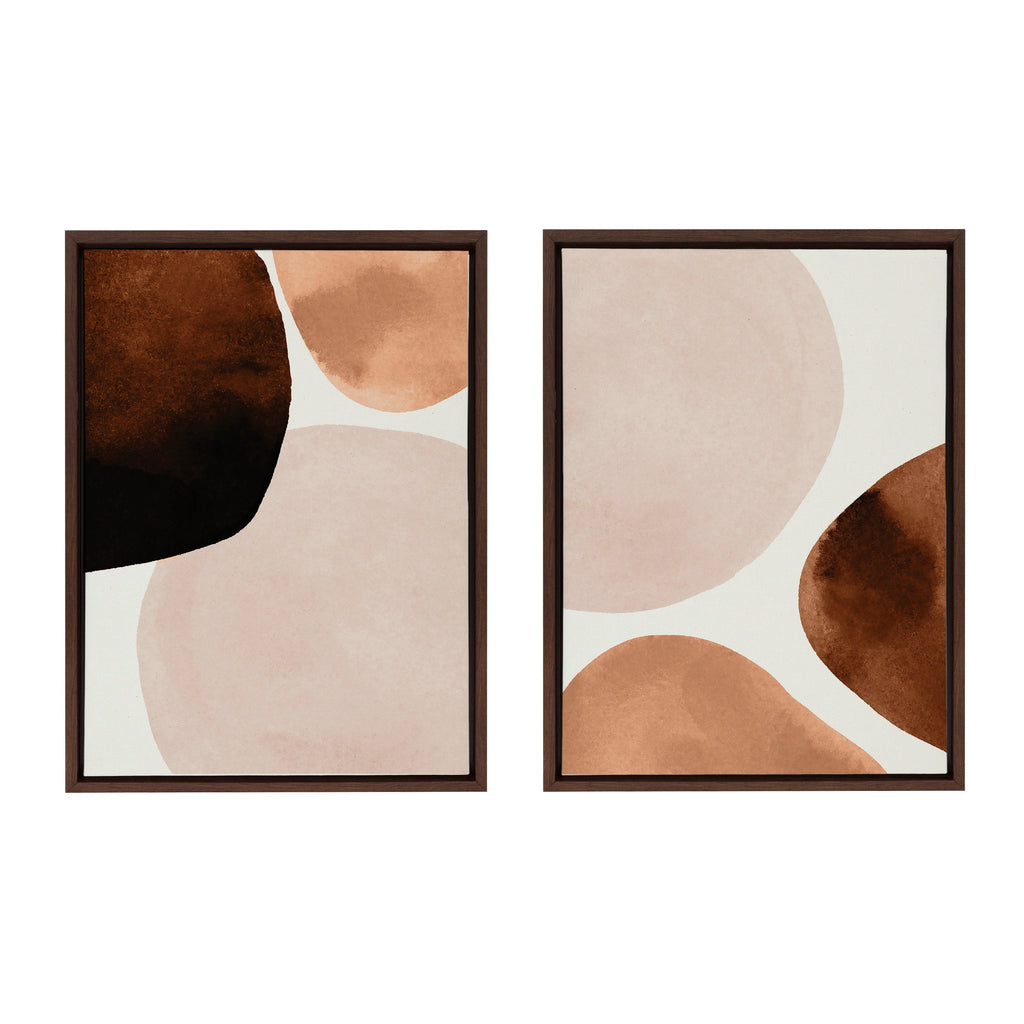 Sylvie Shapes I and II Framed Canvas Set of 2 by Amy Lighthall