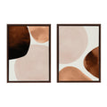 Sylvie Shapes I and II Framed Canvas Set of 2 by Amy Lighthall