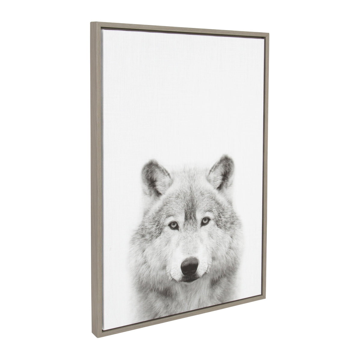Sylvie Wolf Framed Canvas by Simon Te Tai