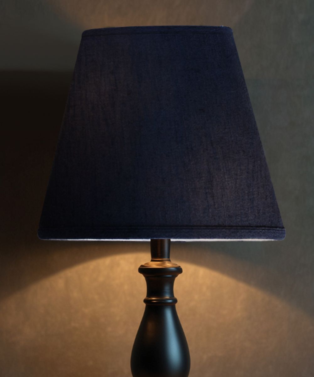 Home Concept Empire Hardback Lamp Shade Textured Slate - 16"W x 12" Slant Height, Spider Fitter