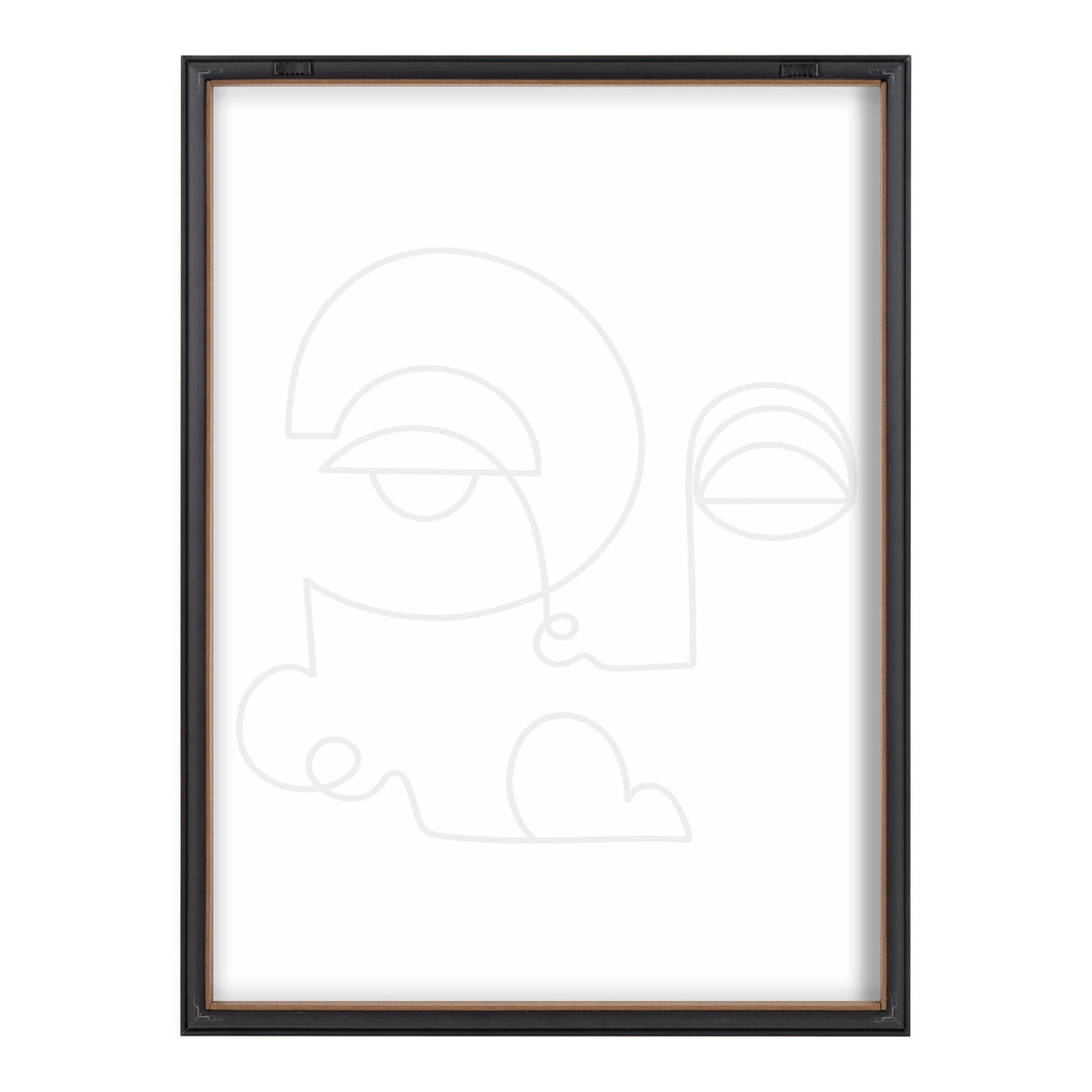Blake Inner Battle Framed Printed Glass by Shatha Al Dafai