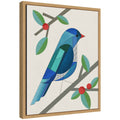 Sylvie MCM Bluebird Framed Canvas by Carey Copeland