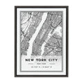 Sylvie New York City Map Framed Canvas by Jake Goossen