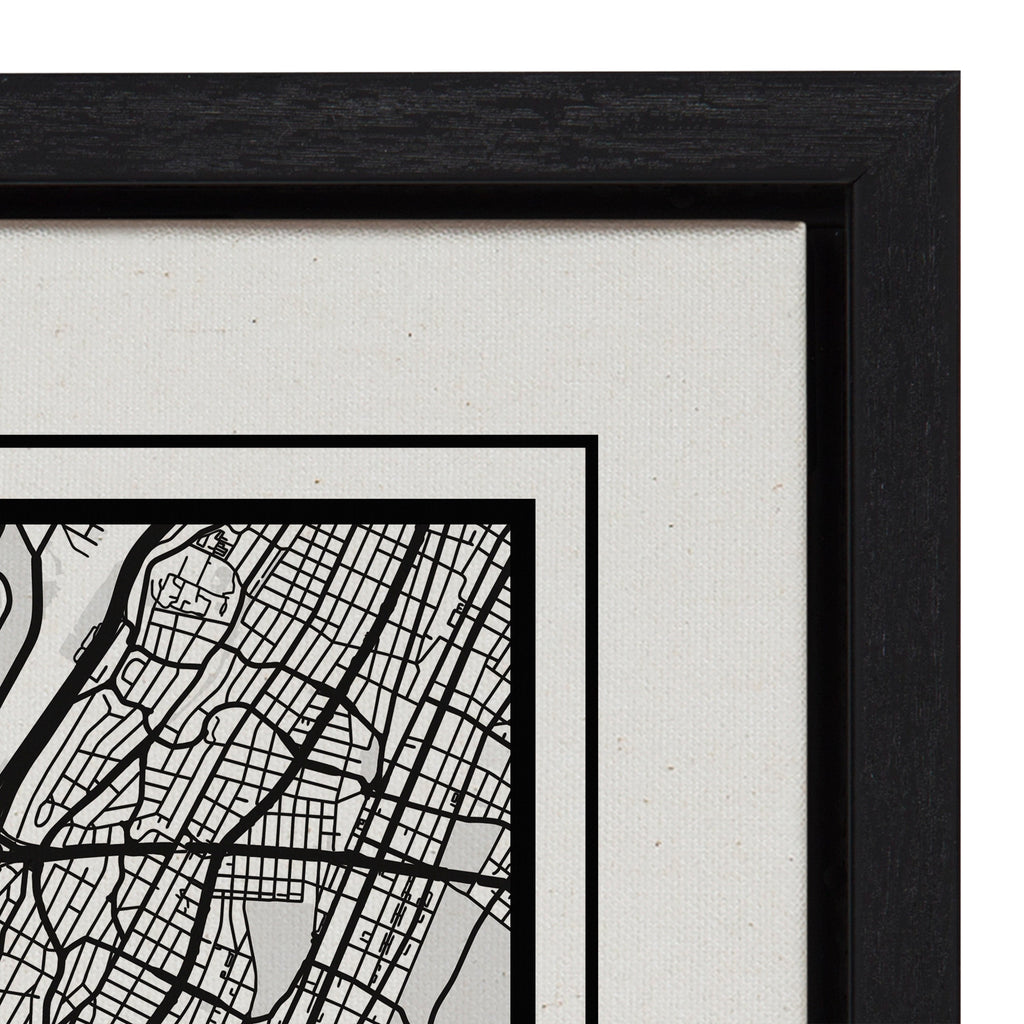 Sylvie New York City Map Framed Canvas by Jake Goossen