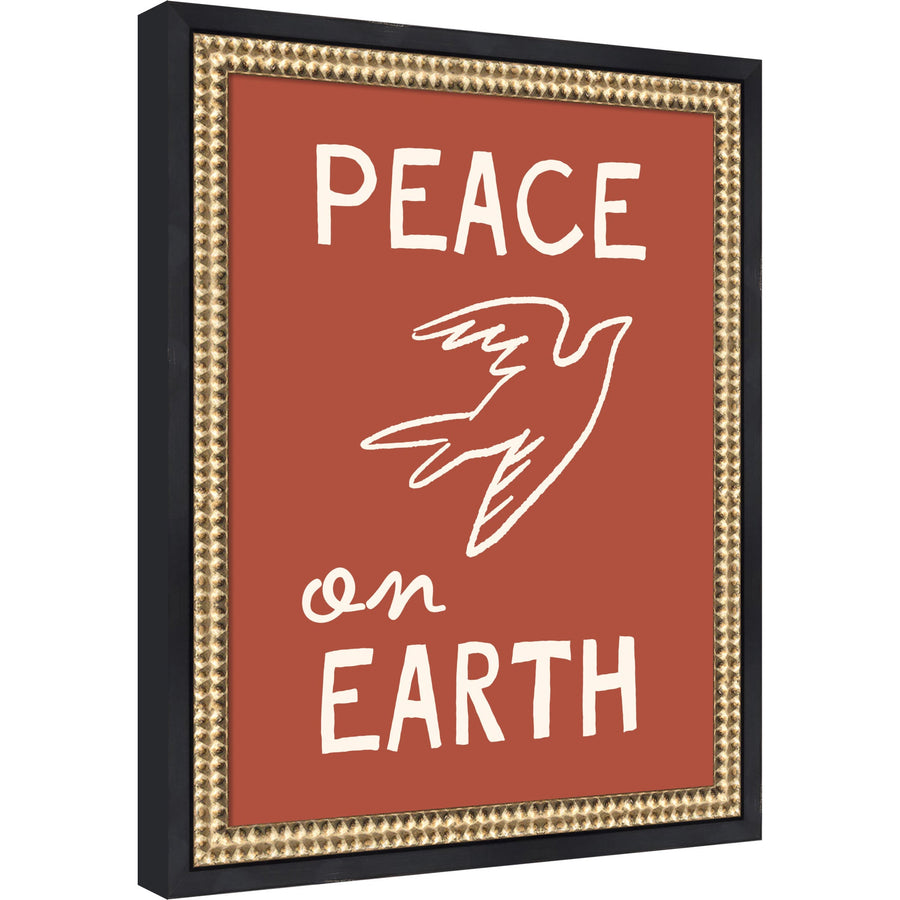 Peace on Earth by Kikiandnim Framed Mounted Canvas Wall Art Print