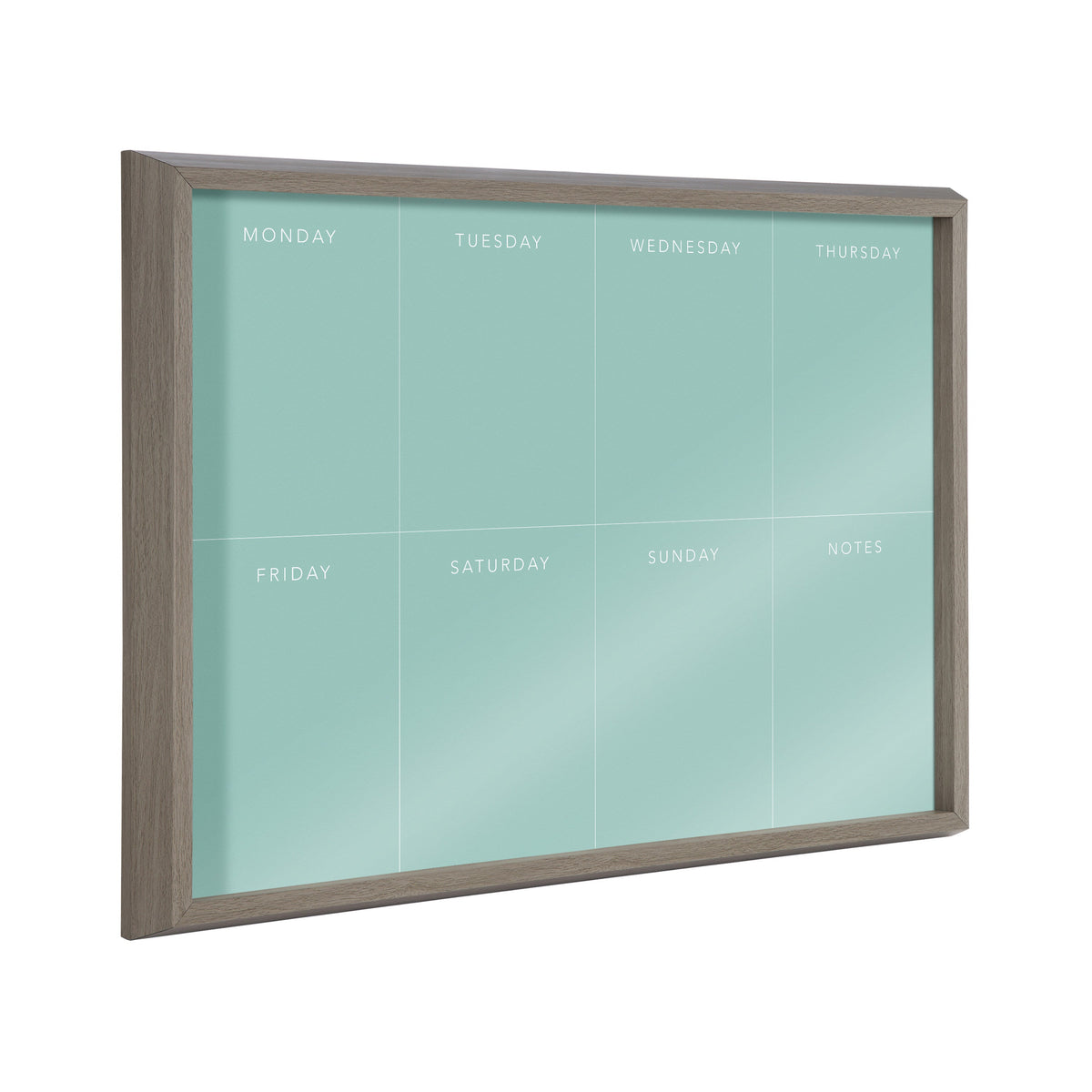 Blake This Week Teal Framed Glass Dry-Erase Weekly Planner by The Creative Bunch Studio