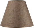 Home Concept Hardback Empire Lamp Shade - Chocolate Burlap - 16"W x 12" Slant Height, Spider Fitter