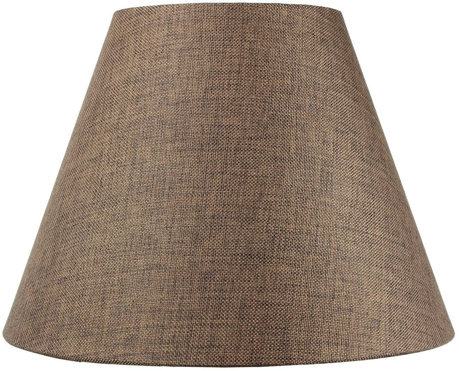 Home Concept Hardback Empire Lamp Shade - Chocolate Burlap - 16"W x 12" Slant Height, Spider Fitter