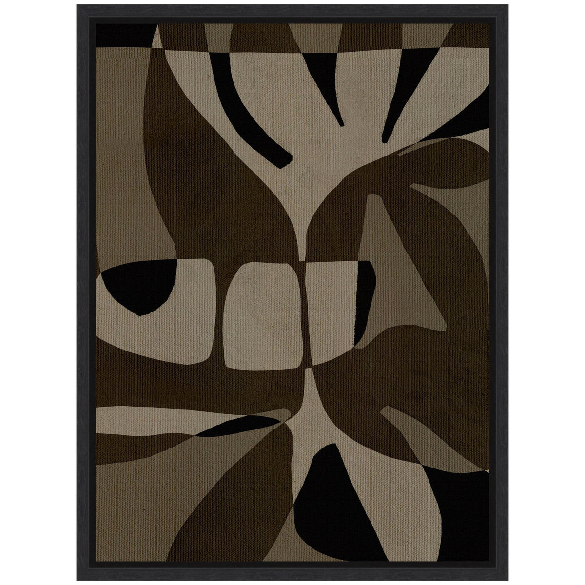 Sylvie Contour 2 Framed Canvas by Shatha Al Dafai