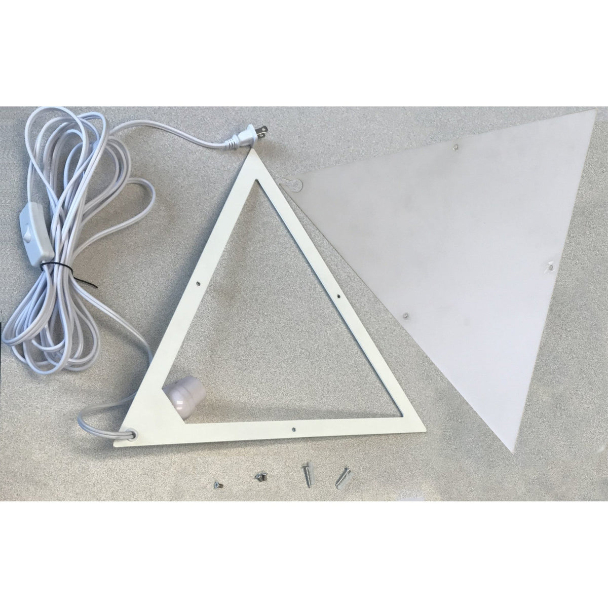 Home Concept Beacon Triangle Corner Light Plug-In Cord White - 16"W