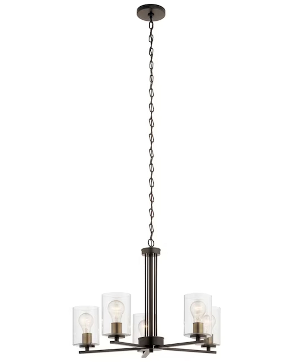 Kichler Fontella 24"W 5-Light Chandelier Olde Bronze Finish