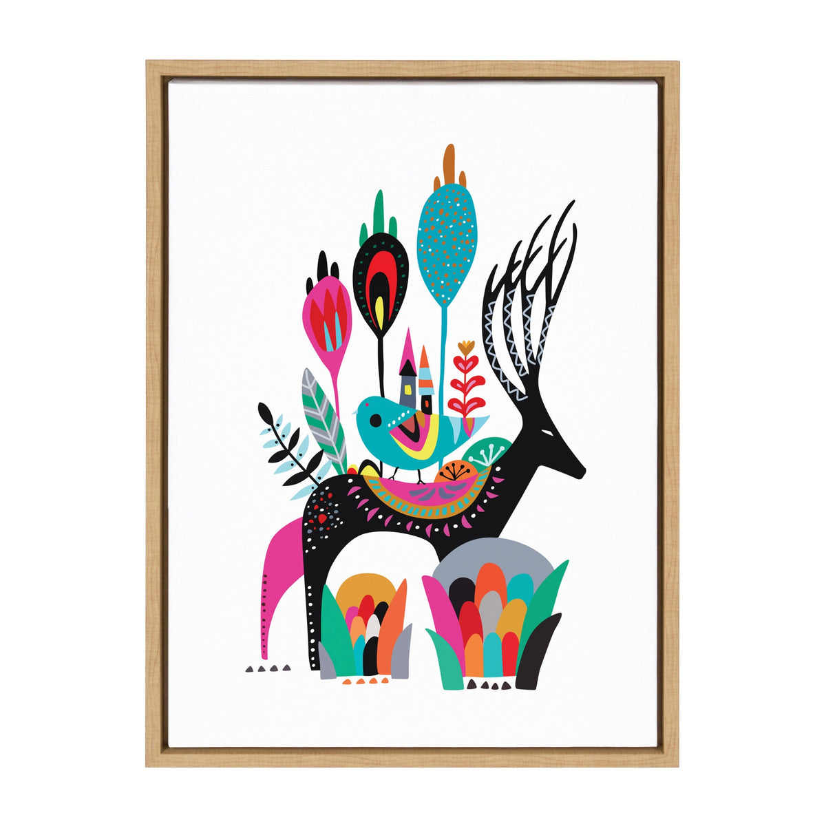 Sylvie Move House Framed Canvas by Rachel Lee of My Dream Wall