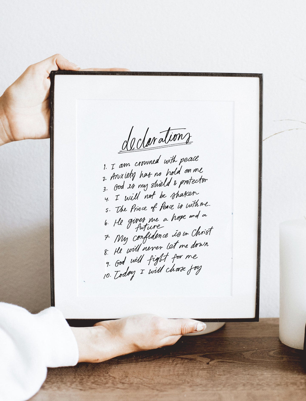 Declarations Art Print - 8 x 10 in