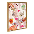 Sylvie Game Night Poker Framed Canvas by Honey Island Studio