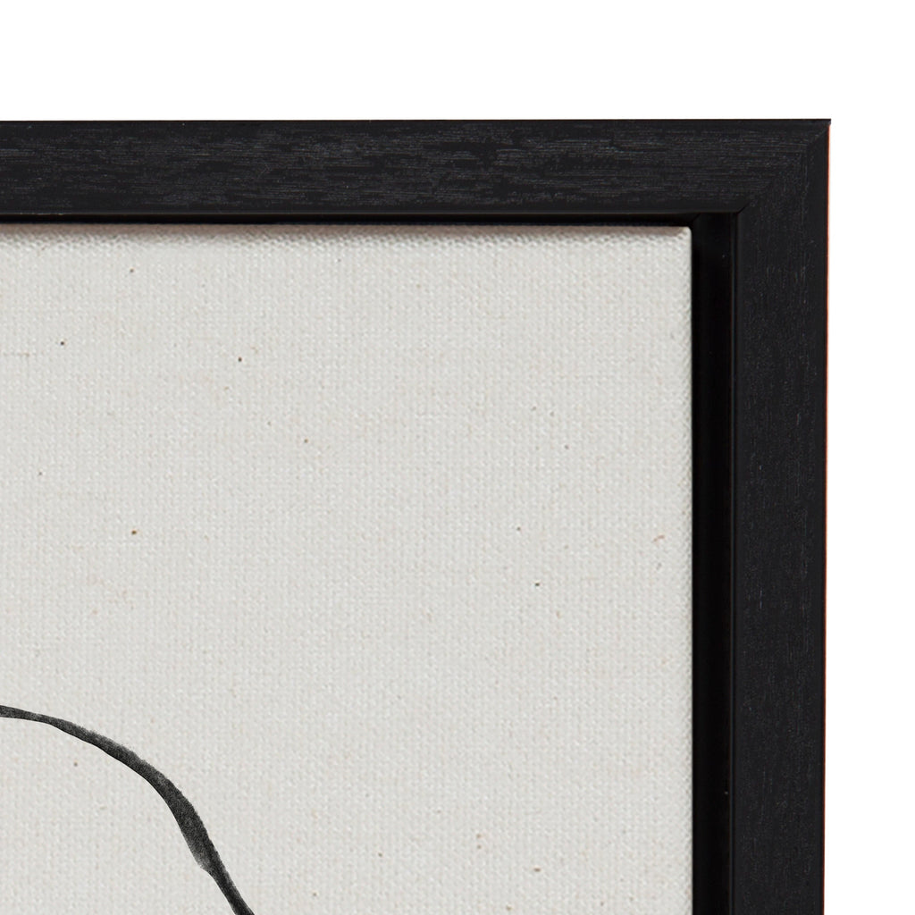 Sylvie Going in Circles Framed Textured Canvas Set of 2 by Teju Reval of SnazzyHues