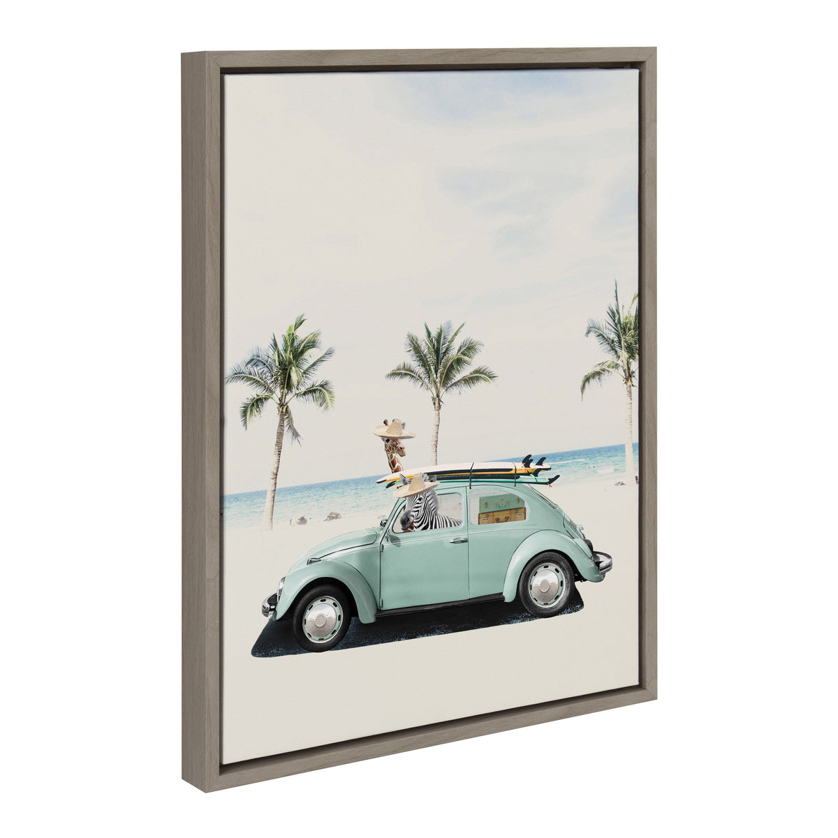 Sylvie Summer Adventures Framed Canvas by July Art Prints