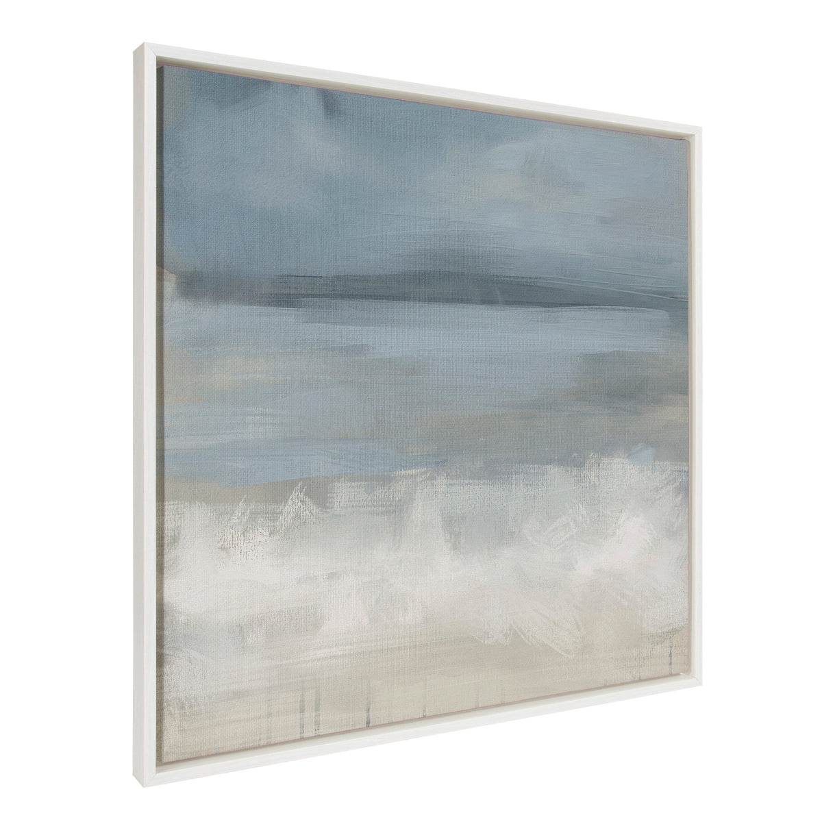 Sylvie The Blues Framed Canvas by Mary Sparrow