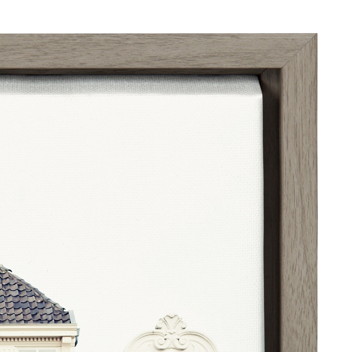 Sylvie Townhouses Framed Canvas by Caroline Mint