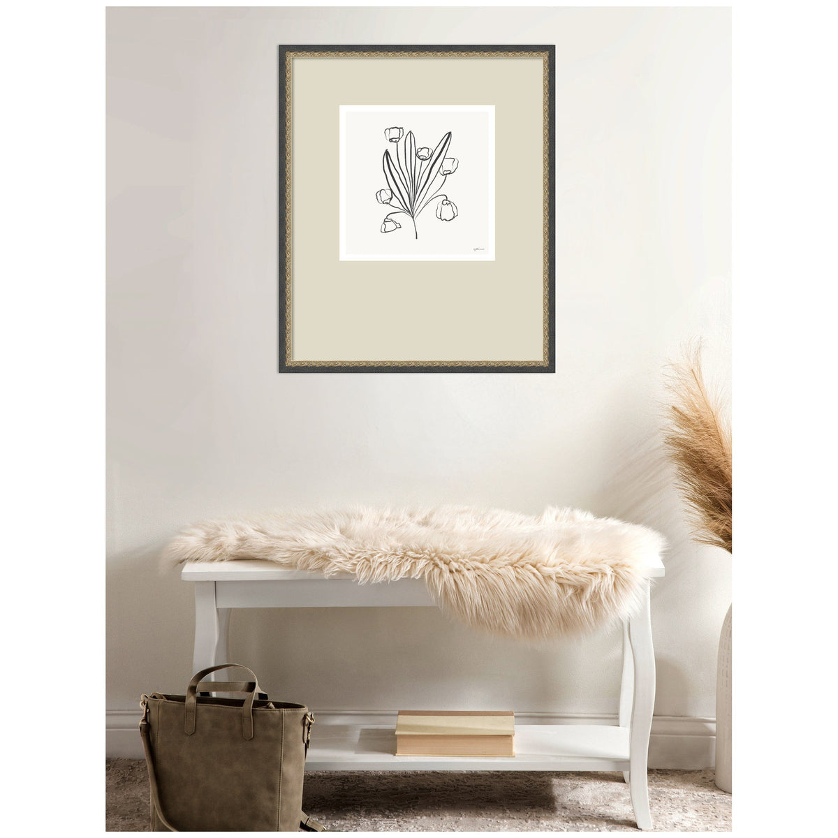 Floral Bouquet by Gabrielly Guedes Framed Wall Art Print