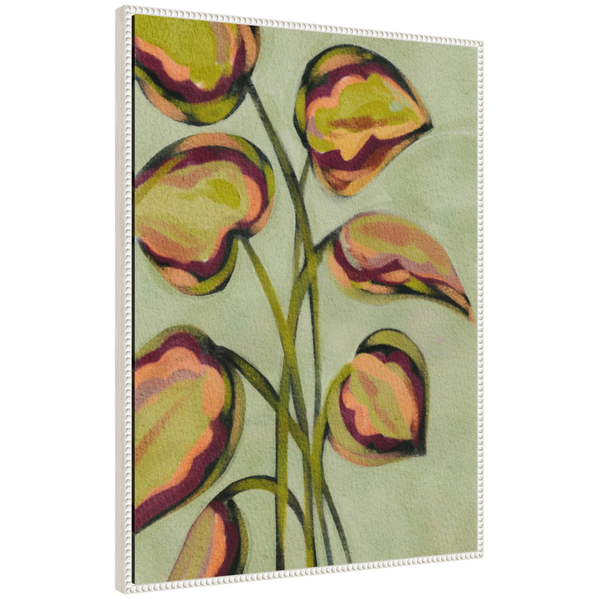 Sylvie Vibrant Foliage Framed Canvas by Nikita Jariwala