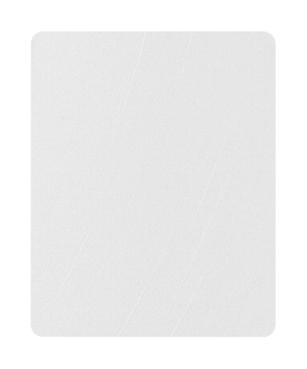 Home Concept White Shantung Fabric Drum Lamp Shade - 12" Top x 14" Bottom x 15" Slant Height