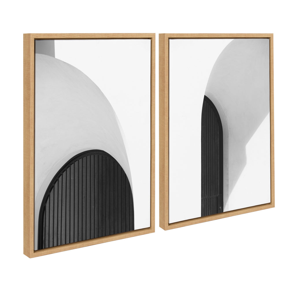 Sylvie Doorway 1 and 2 Framed Canvas Art Set of 2 by Alicia Abla