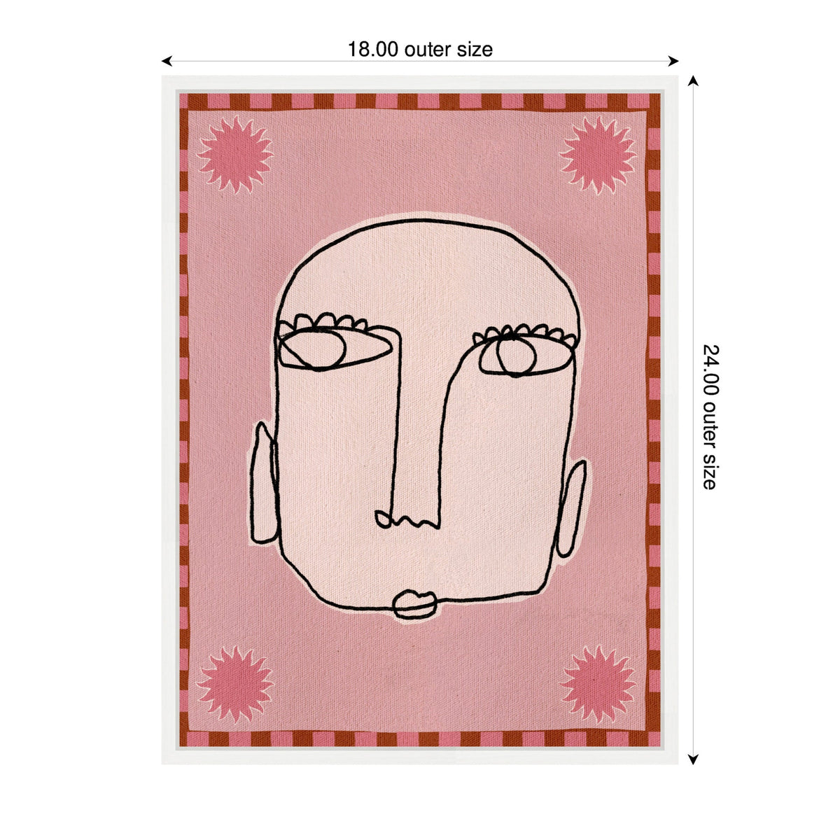 Sylvie Under The Sun 1 Framed Canvas by Shatha Al Dafai