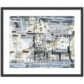 Framed Art Brookyln Bridge Horizontal by Leah Nadeau