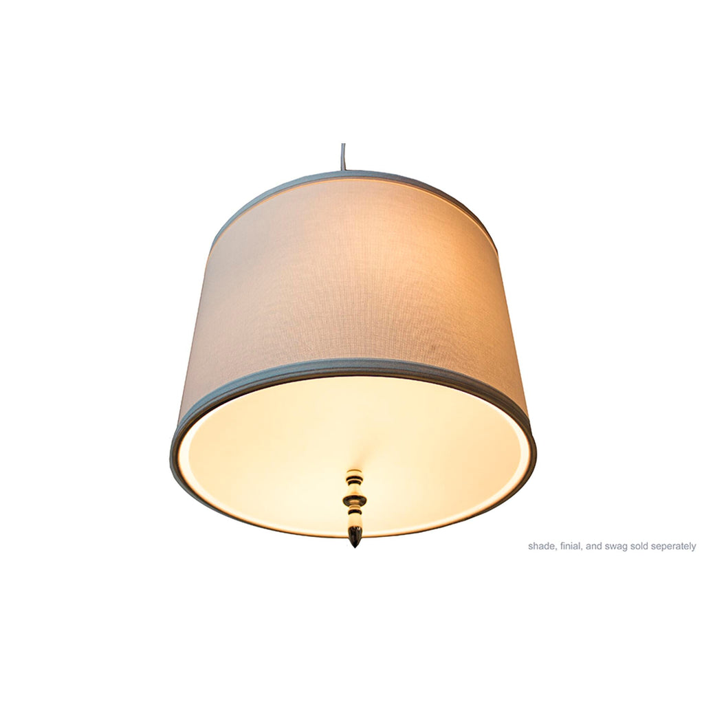 Home Concept Round Lamp Shade Diffuser, Translucent Frosted White, 13.5" Diameter