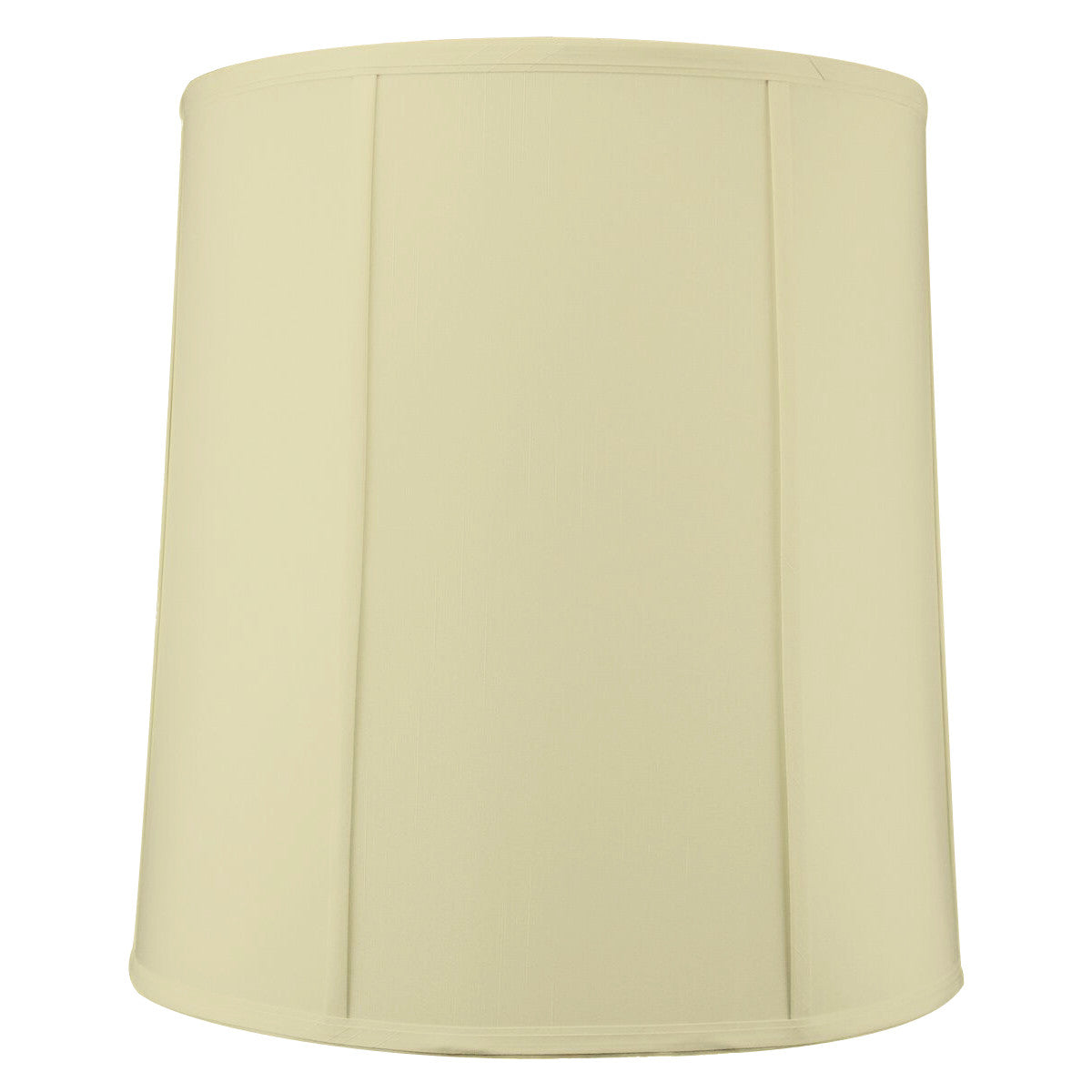 Home Concept Large Drum Lamp Shade Eggshell Shantung - 14" Top x 16" Bottom x 17" Slant Height, Spider Fitter