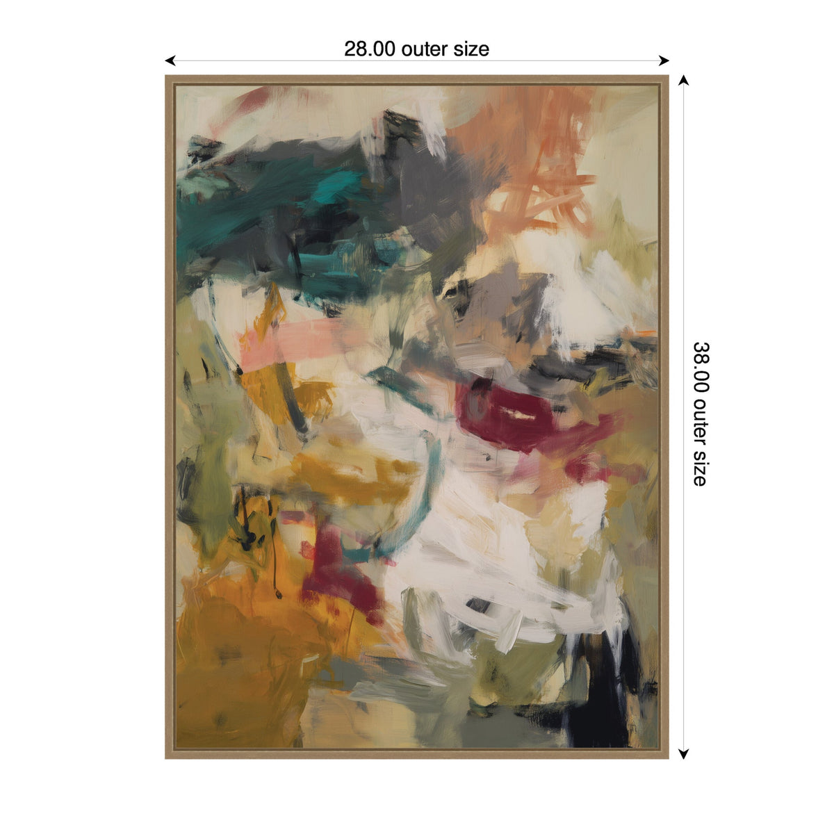 Painted Storm No. 1 by Amy Lighthall Framed Canvas Wall Art Print
