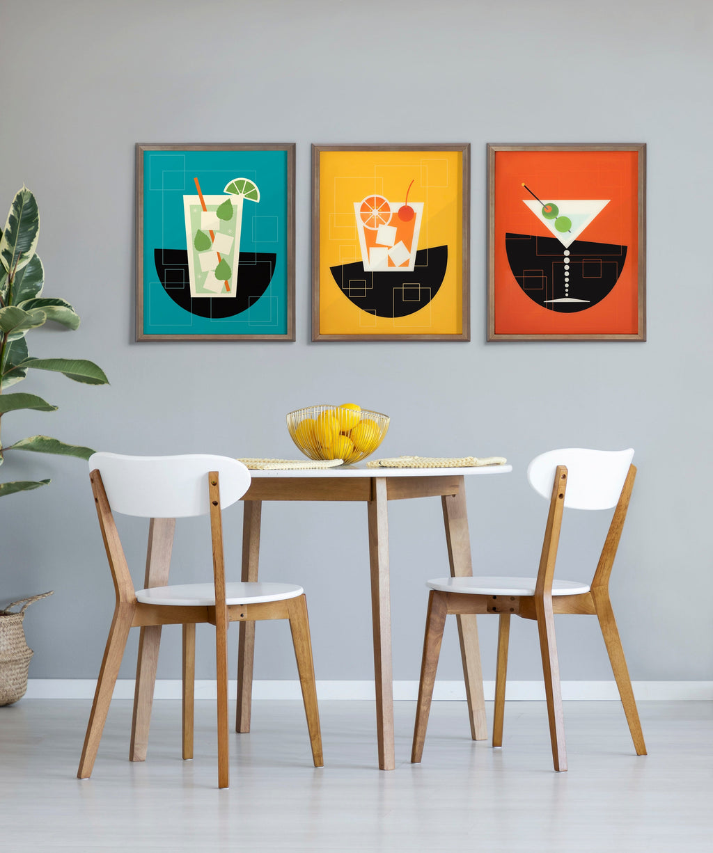 Blake Martini Framed Printed Art by Amber Leaders Designs