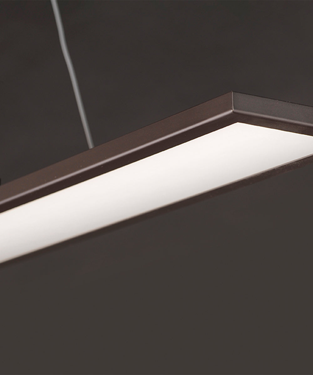 Maxim Wafer 24"L 1-Light LED Island Light Fixture Bronze Finish