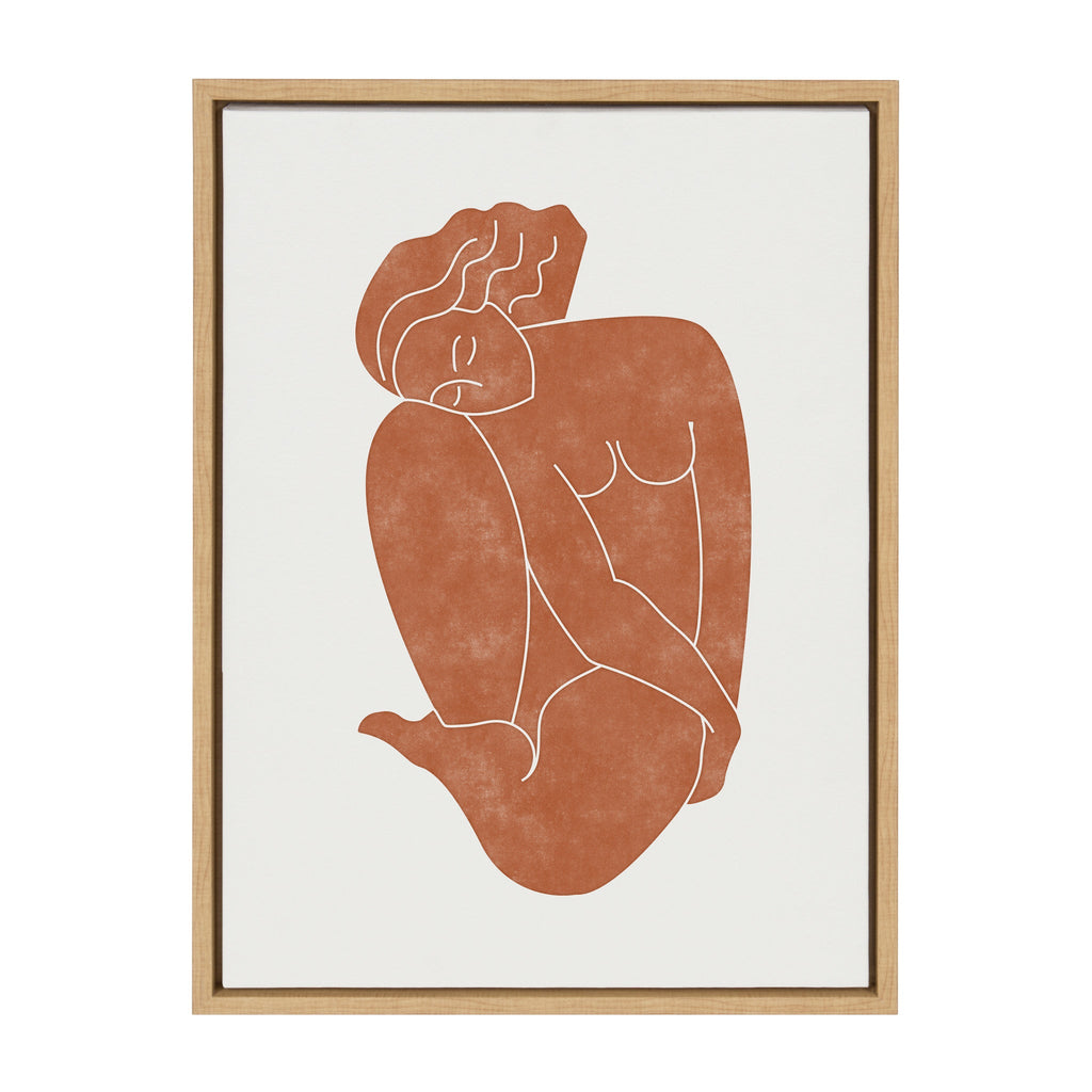 Sylvie Figurine Framed Canvas by Alexander Ginzburg
