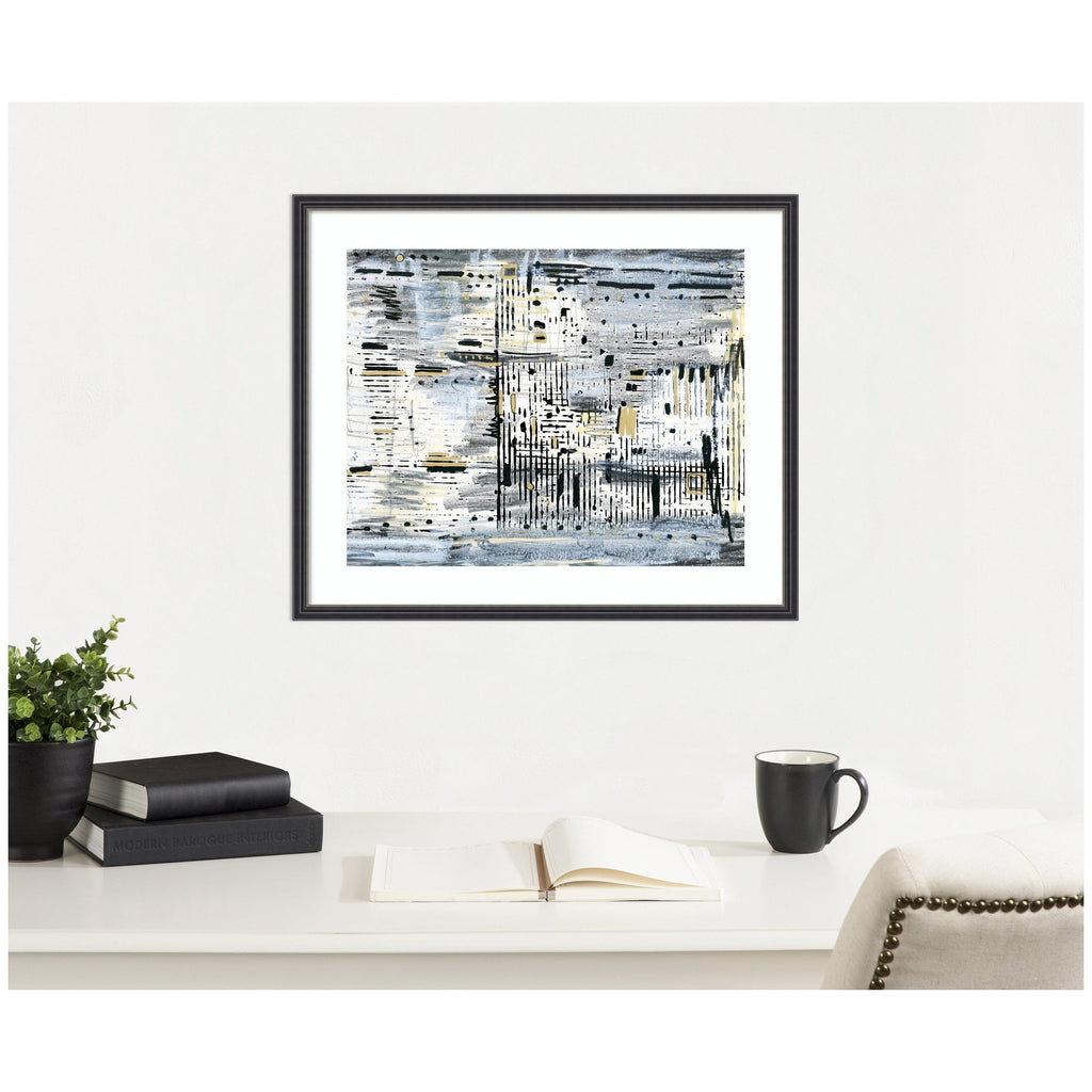 Framed Art Brookyln Bridge Horizontal by Leah Nadeau
