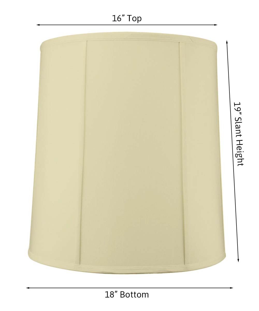 16x18x19 Egg Shell Shantung Drum Extra Large Drum Lampshade