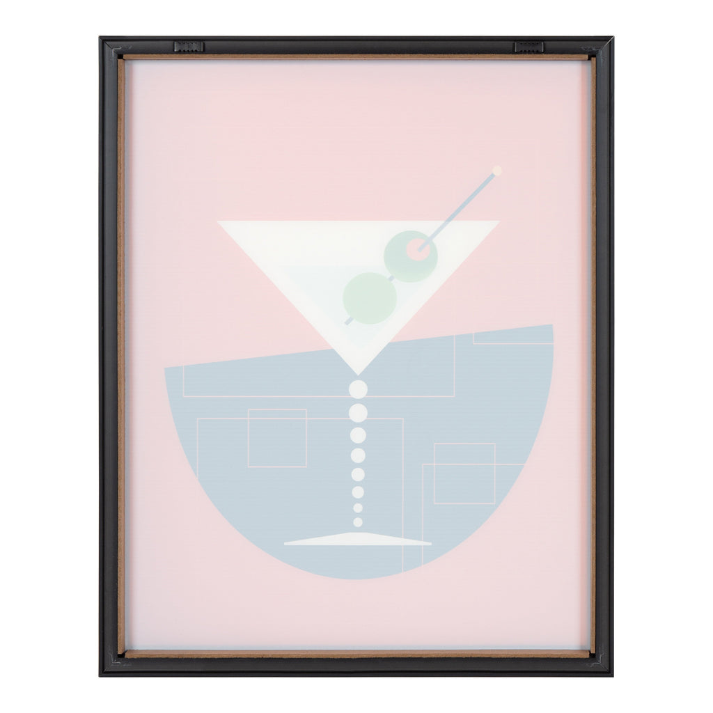 Blake Martini Framed Printed Art by Amber Leaders Designs