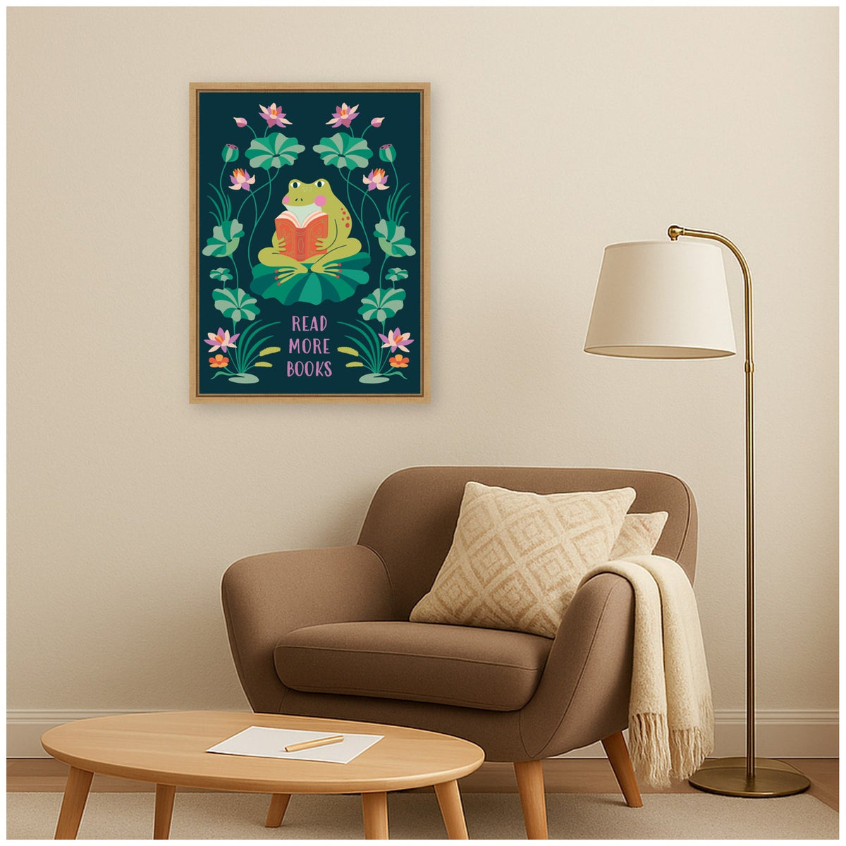 Read More Books by Rachel Lee 3 Birdies Studio Framed Canvas Wall Art Print