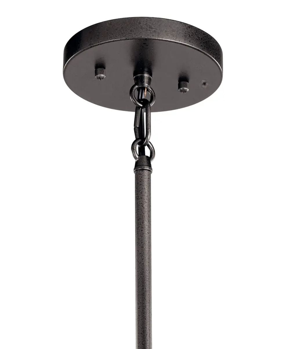 Kichler Lozano 9"W 1-Light Black Finish Metal Cone Shade Indoor/Outdoor Pendant Light