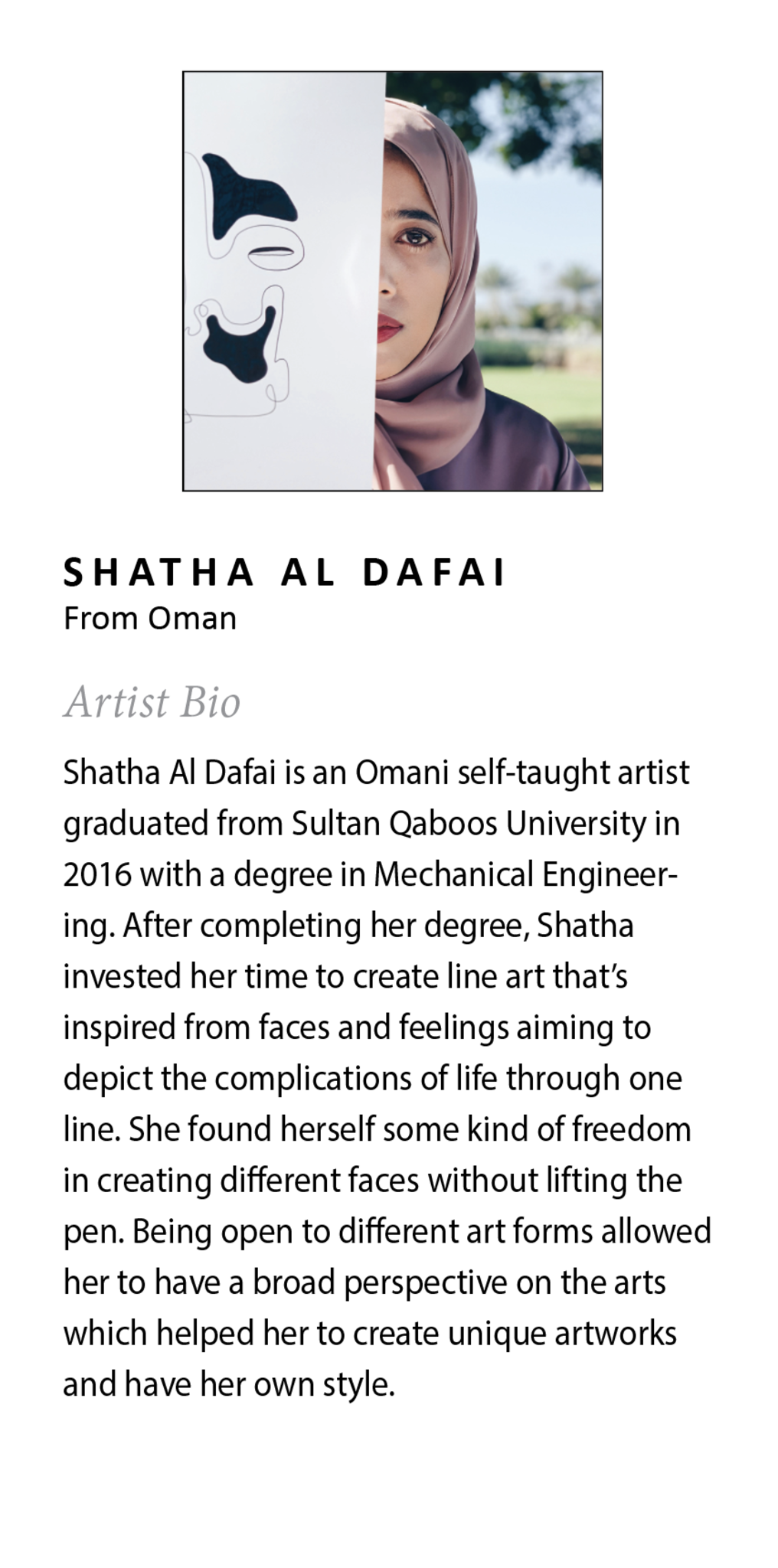 Sylvie Still Here Framed Canvas by Shatha Al Dafai