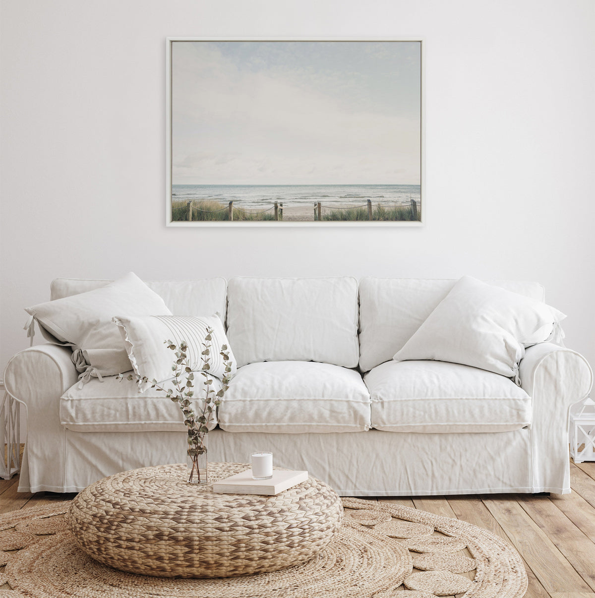 Sylvie Pale Sky Framed Canvas by Emiko and Mark Franzen of F2Images