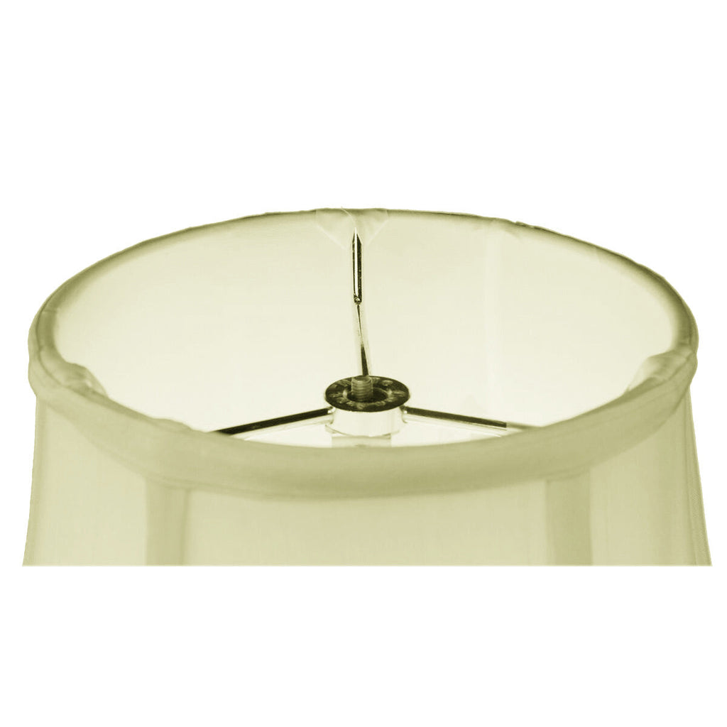 Home Concept Eggshell Shantung Bell Lamp Shade - 14"W x 11" Slant Height
