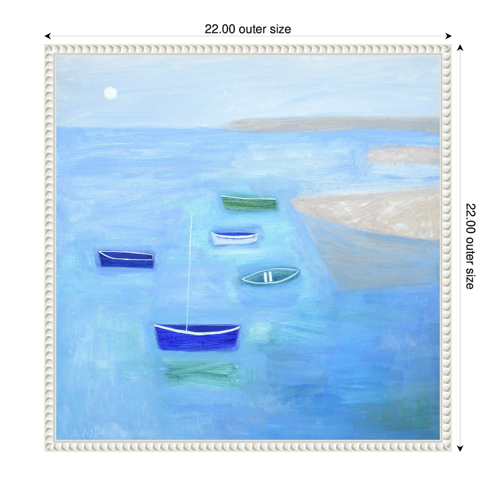 Sylvie Calm Waters Framed Canvas by Giuliana Lazzerini