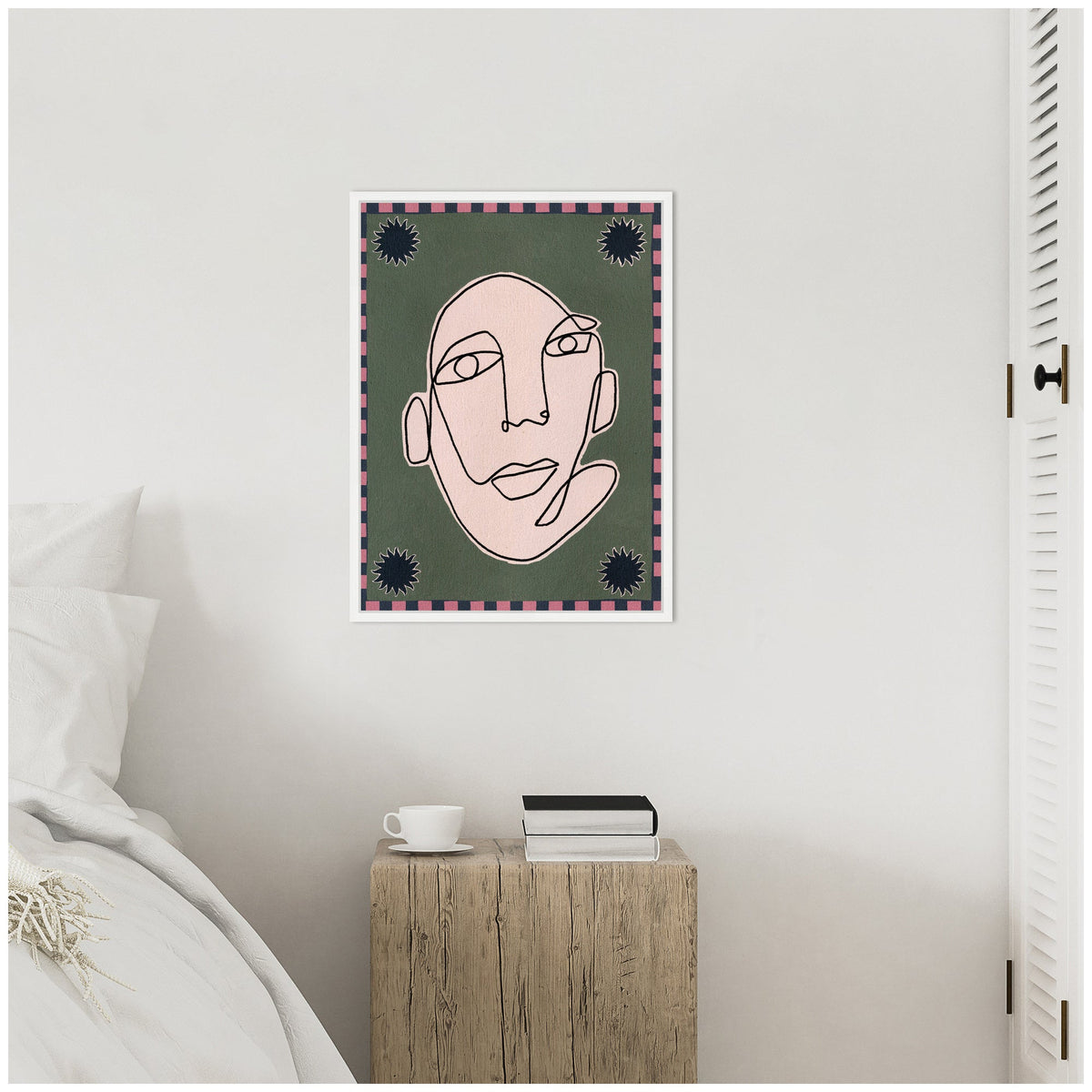 Sylvie Under The Sun 5 Framed Canvas by Shatha Al Dafai