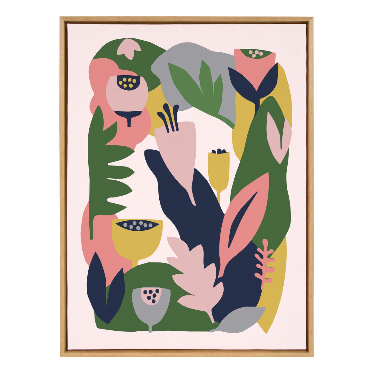 Sylvie Myriam's Garden Framed Canvas by Myriam VanNeste