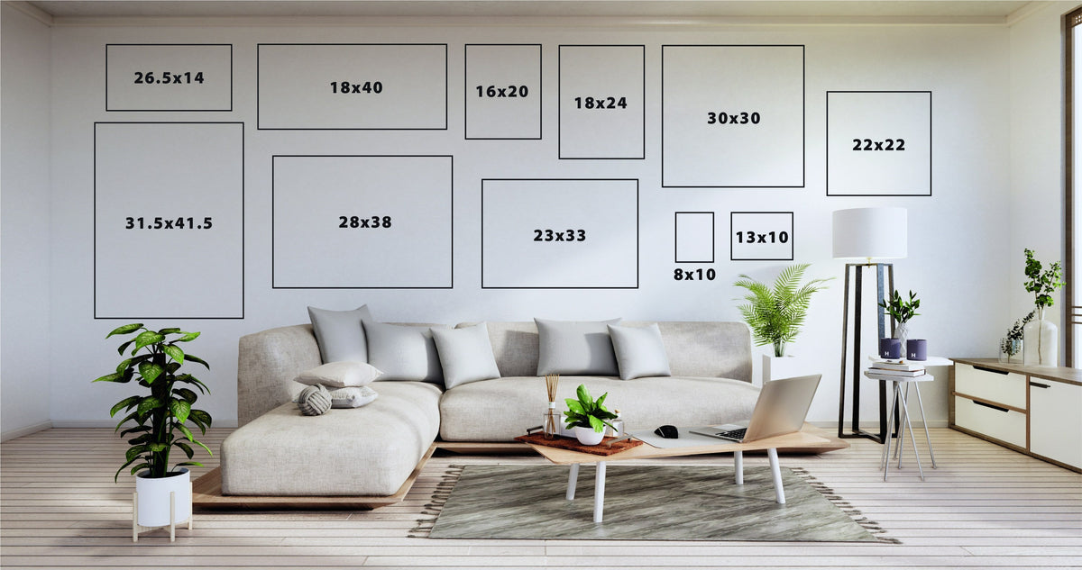 Sylvie Beaded Shades of Blue Framed Canvas by Mackenzie Nelson