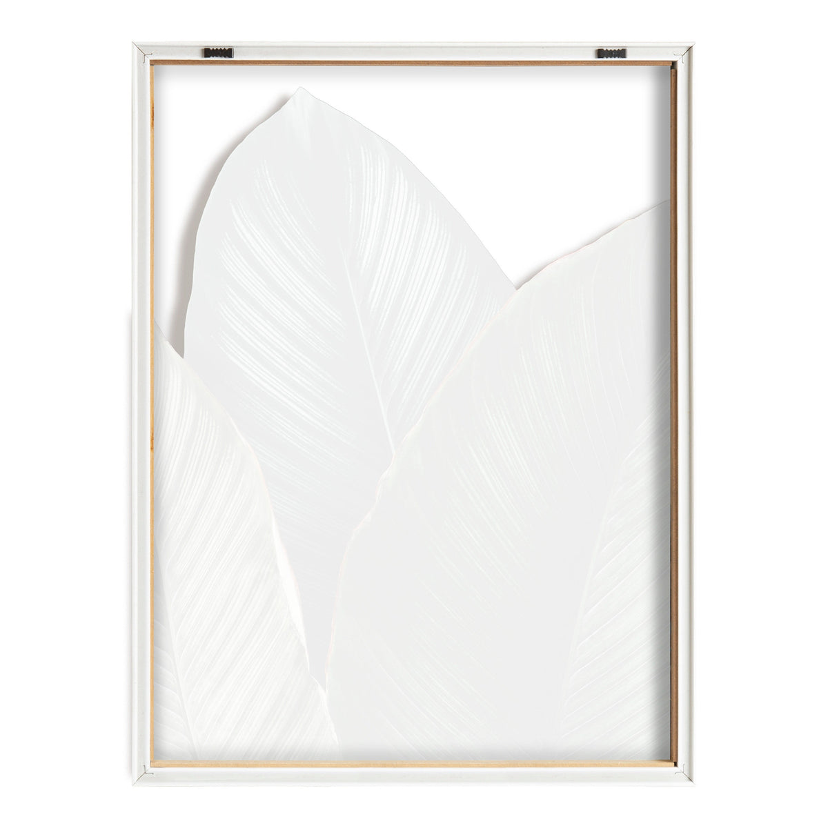 Blake Tropical Palm Leaves Framed Printed Glass by Amy Peterson Art Studio