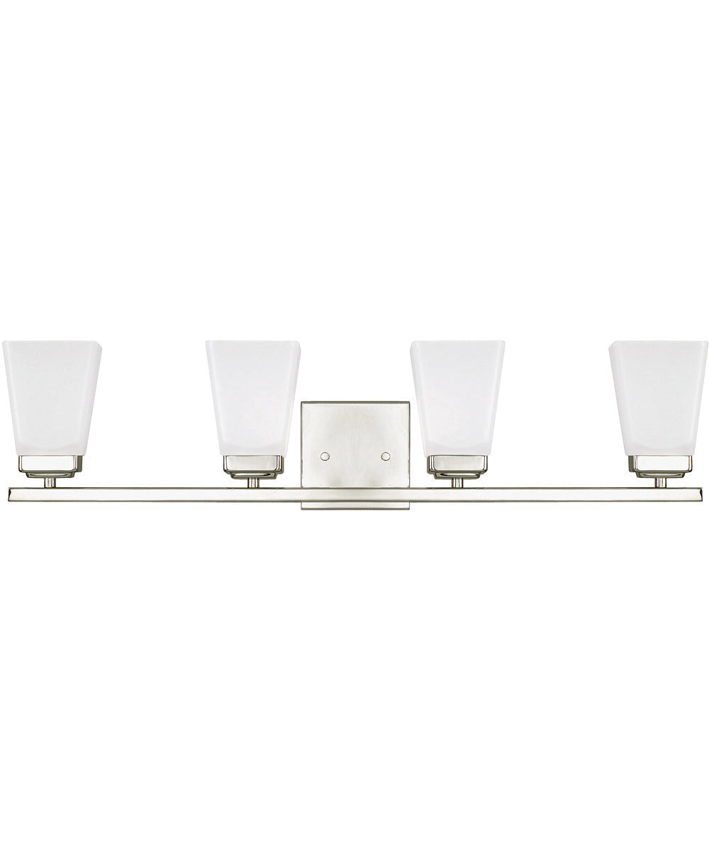 Baxley 4-Light Vanity In Polished Nickel