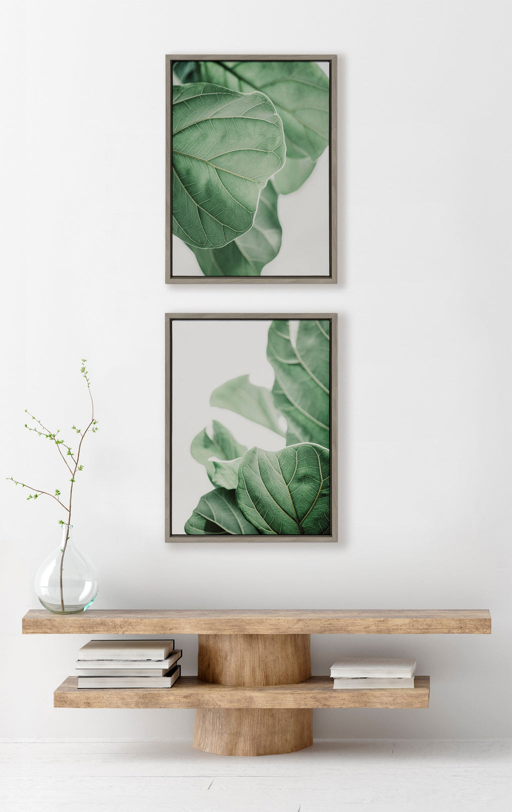 Sylvie Plant Study 6 and Plant Study 7 Framed Canvas Set of 2 by Alicia Abla