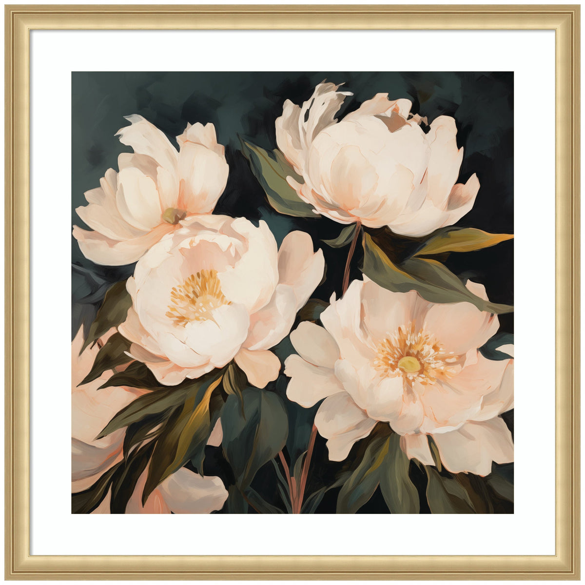 Framed Art Beautiful Painterly Floral Bouquets 2 by The Creative Bunch Studio